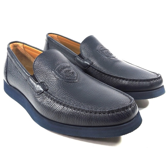 BALDININI ?? MEN\'S BLUE LEATHER LOAFERS main image 6